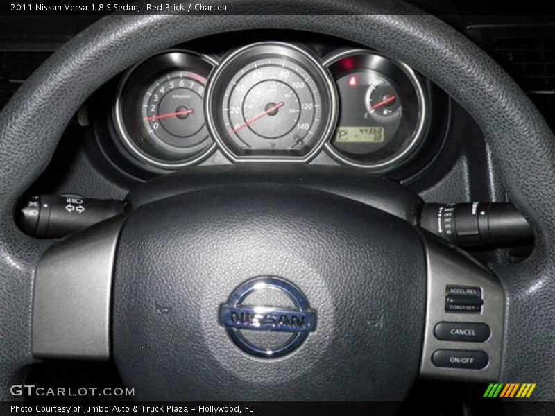 Red Brick / Charcoal 2011 Nissan Versa 1.8 S Sedan