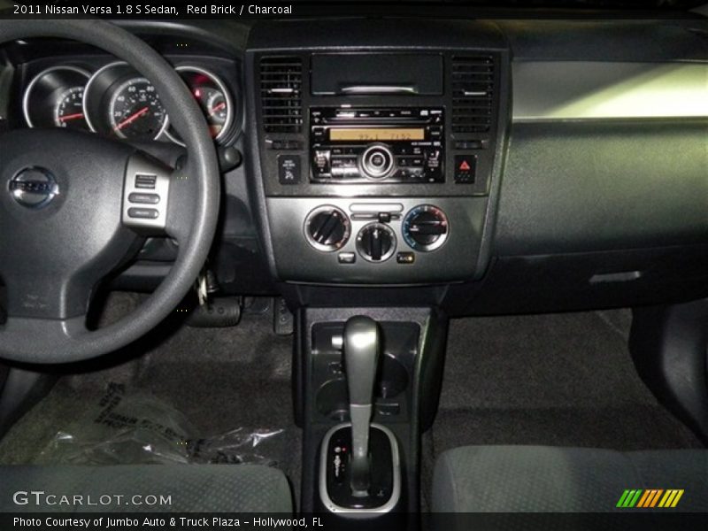 Red Brick / Charcoal 2011 Nissan Versa 1.8 S Sedan