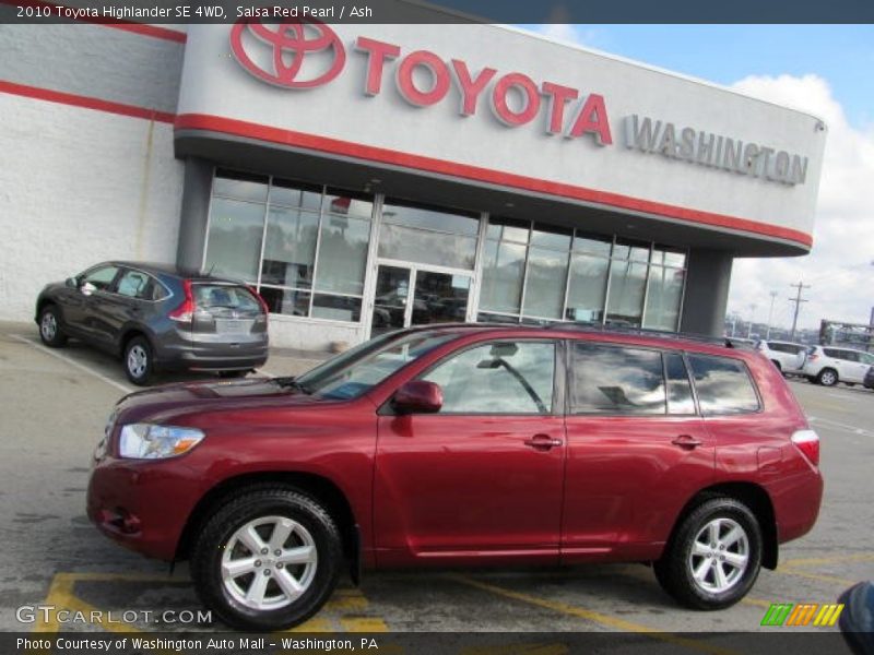 Salsa Red Pearl / Ash 2010 Toyota Highlander SE 4WD