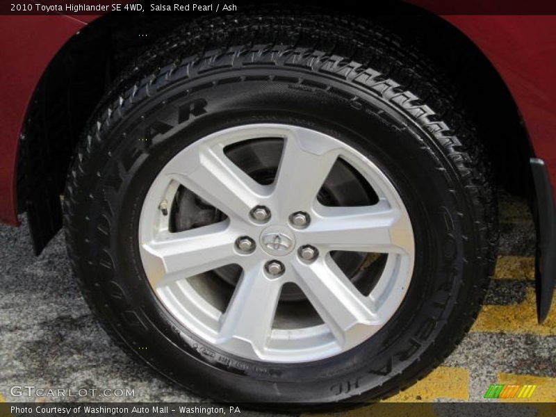 Salsa Red Pearl / Ash 2010 Toyota Highlander SE 4WD
