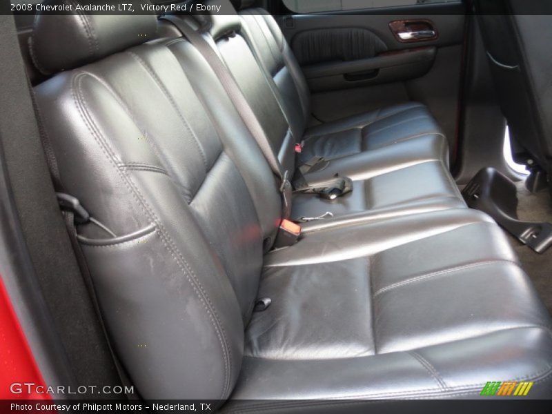 Victory Red / Ebony 2008 Chevrolet Avalanche LTZ