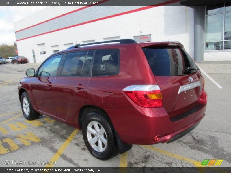 Salsa Red Pearl / Ash 2010 Toyota Highlander SE 4WD