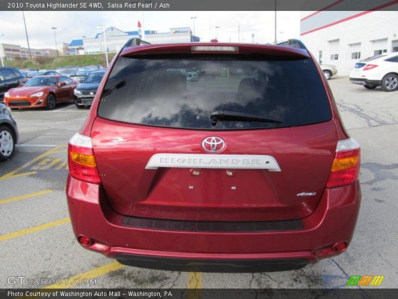 Salsa Red Pearl / Ash 2010 Toyota Highlander SE 4WD