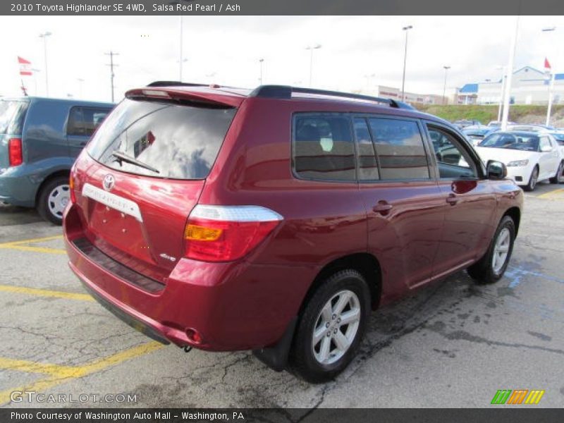 Salsa Red Pearl / Ash 2010 Toyota Highlander SE 4WD