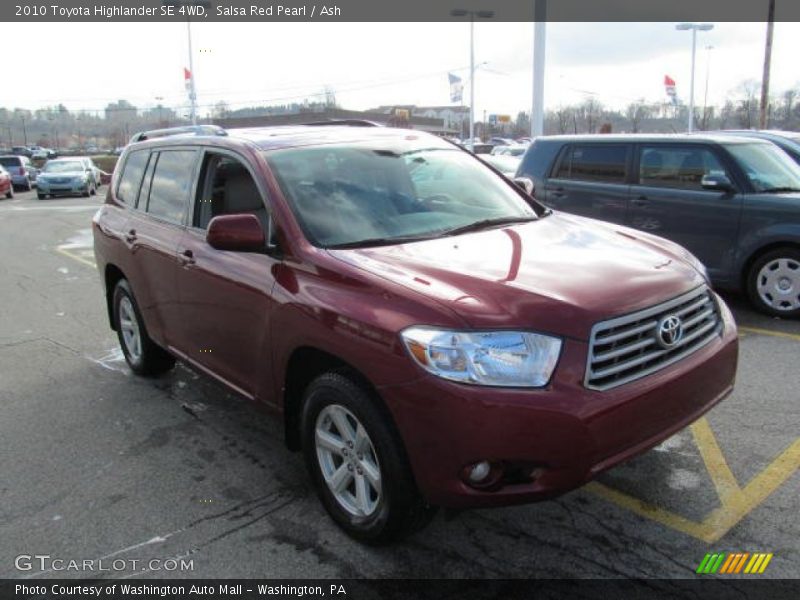 Salsa Red Pearl / Ash 2010 Toyota Highlander SE 4WD