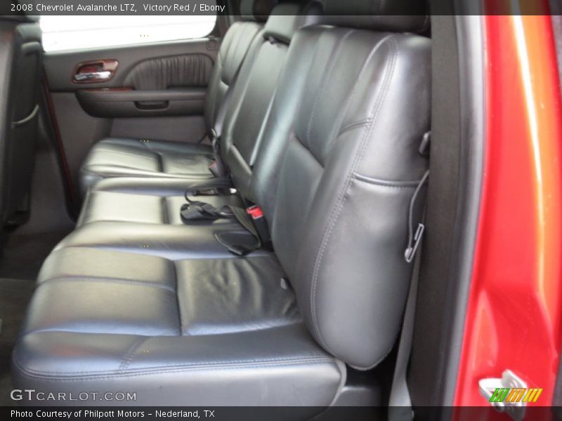 Victory Red / Ebony 2008 Chevrolet Avalanche LTZ