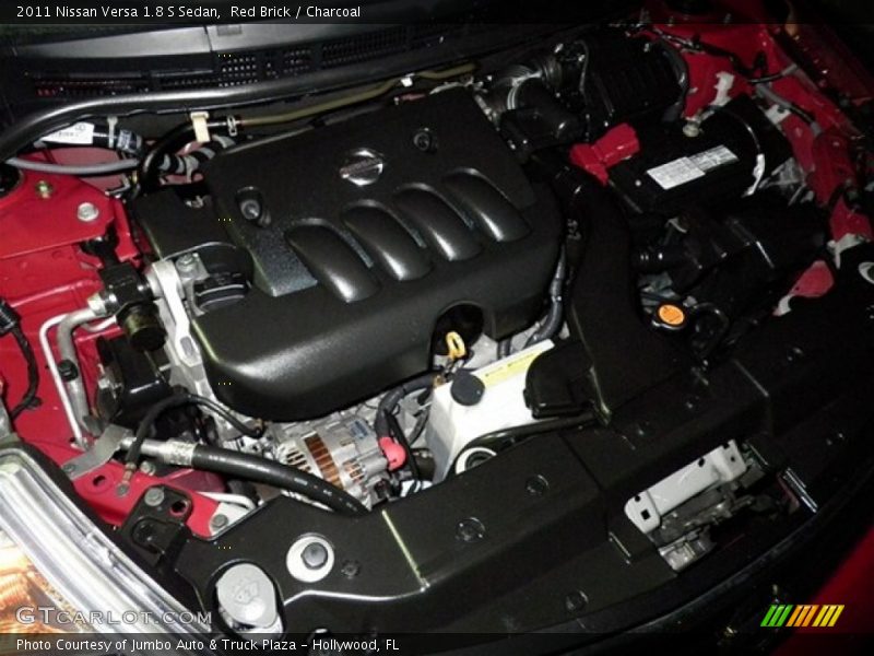 Red Brick / Charcoal 2011 Nissan Versa 1.8 S Sedan