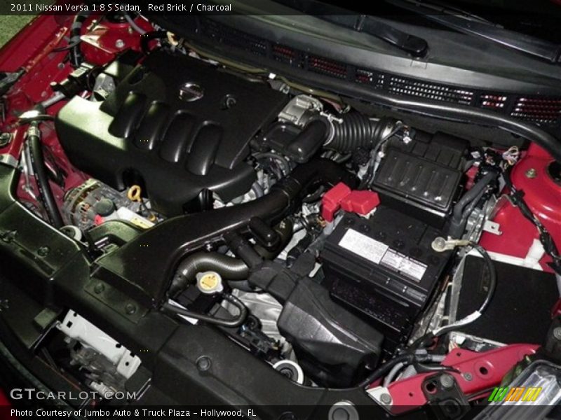 Red Brick / Charcoal 2011 Nissan Versa 1.8 S Sedan