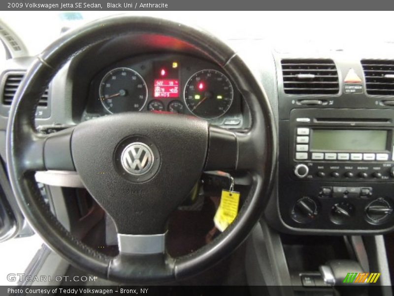 Black Uni / Anthracite 2009 Volkswagen Jetta SE Sedan