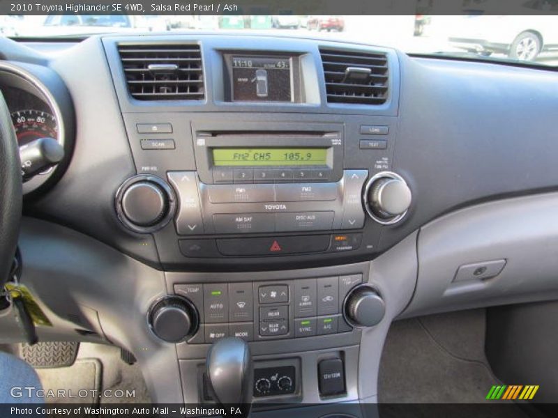 Salsa Red Pearl / Ash 2010 Toyota Highlander SE 4WD