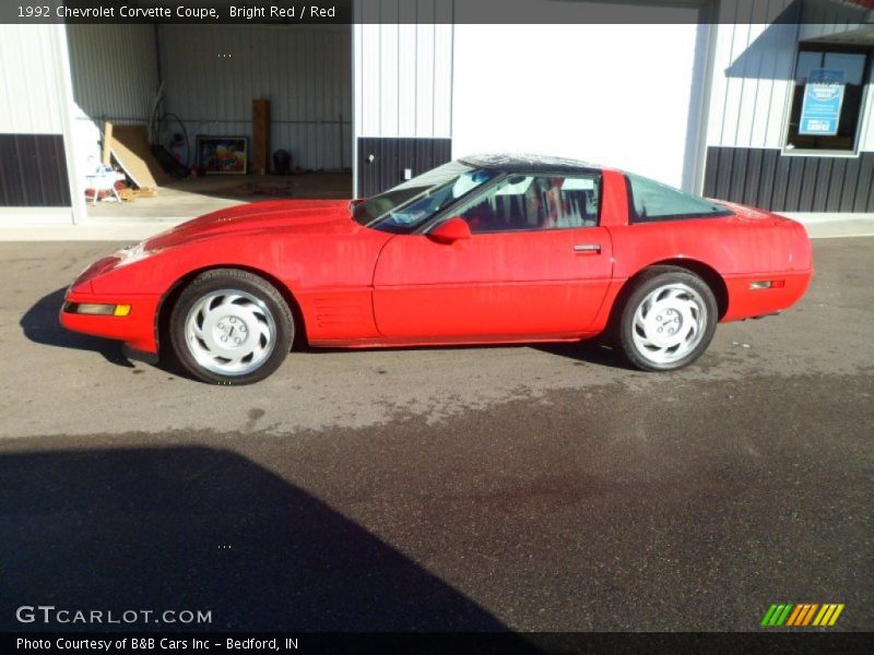 Bright Red / Red 1992 Chevrolet Corvette Coupe