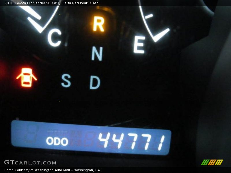 Salsa Red Pearl / Ash 2010 Toyota Highlander SE 4WD