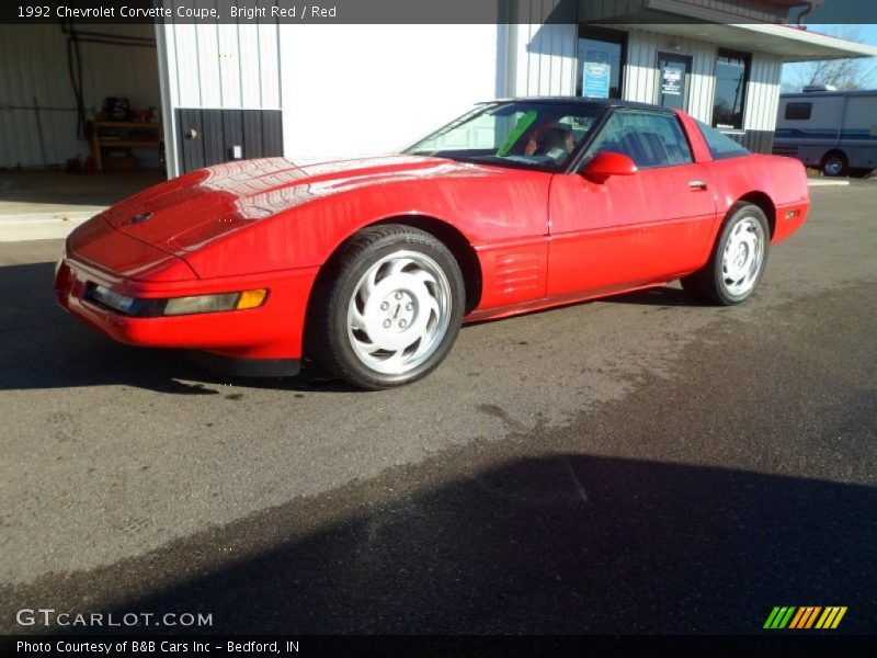 Bright Red / Red 1992 Chevrolet Corvette Coupe