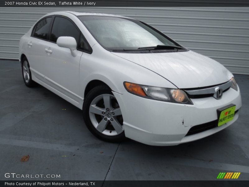 Taffeta White / Ivory 2007 Honda Civic EX Sedan