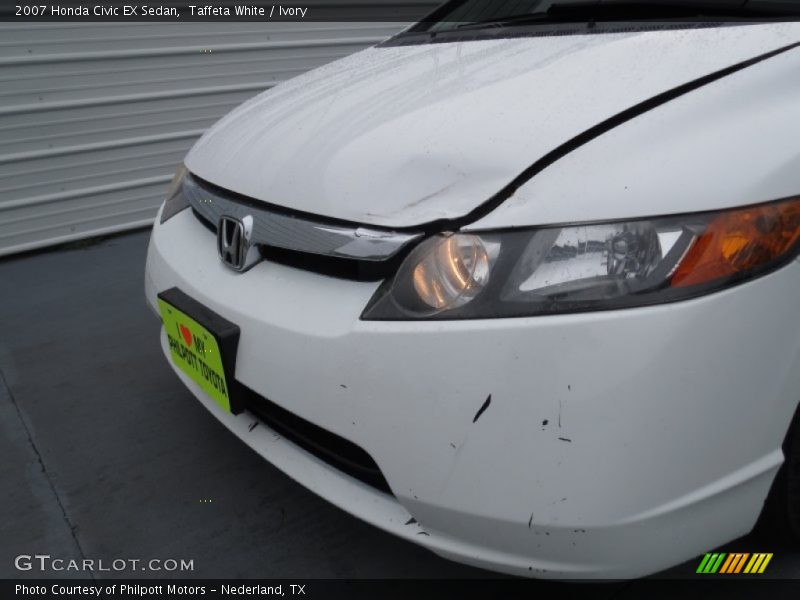 Taffeta White / Ivory 2007 Honda Civic EX Sedan