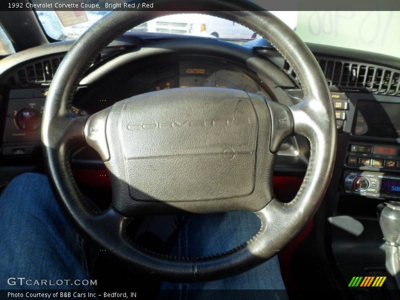 Bright Red / Red 1992 Chevrolet Corvette Coupe