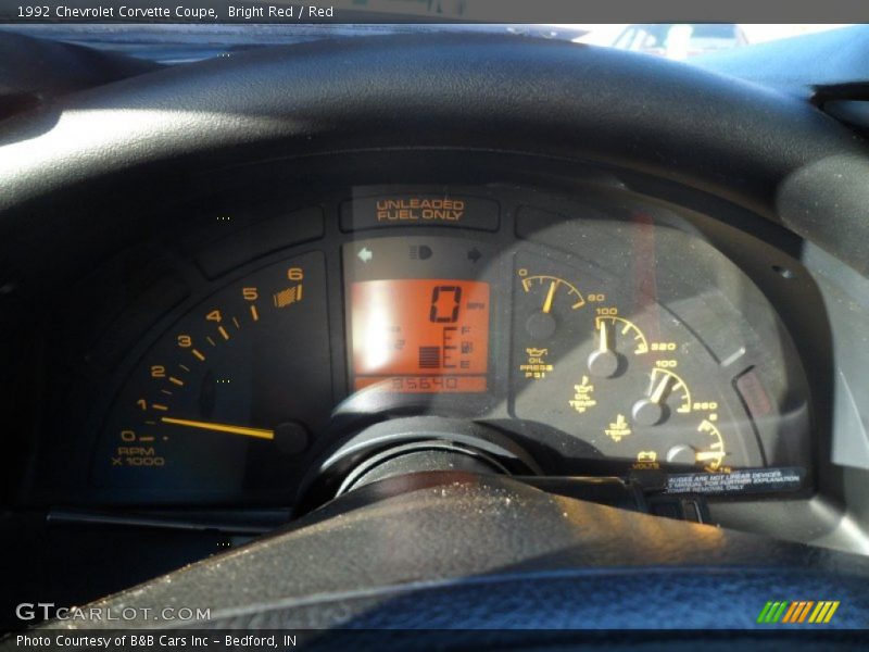  1992 Corvette Coupe Coupe Gauges