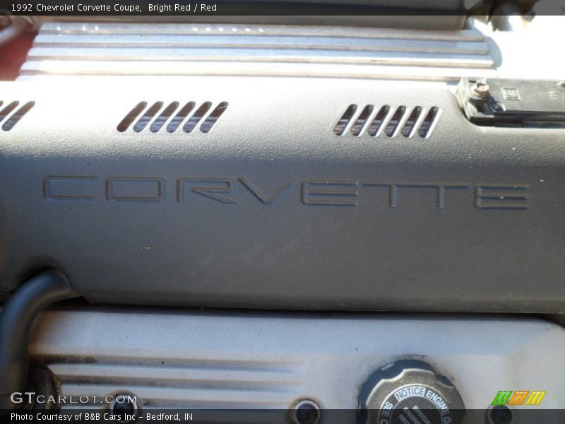  1992 Corvette Coupe Engine - 5.7 Liter OHV 16-Valve LT1 V8