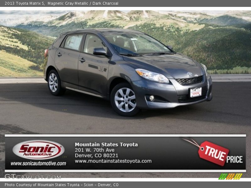 Magnetic Gray Metallic / Dark Charcoal 2013 Toyota Matrix S