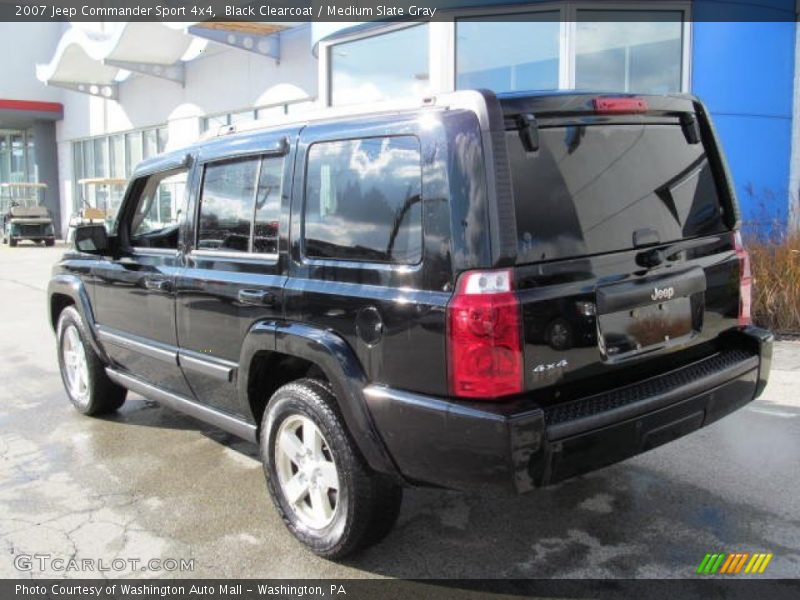 Black Clearcoat / Medium Slate Gray 2007 Jeep Commander Sport 4x4