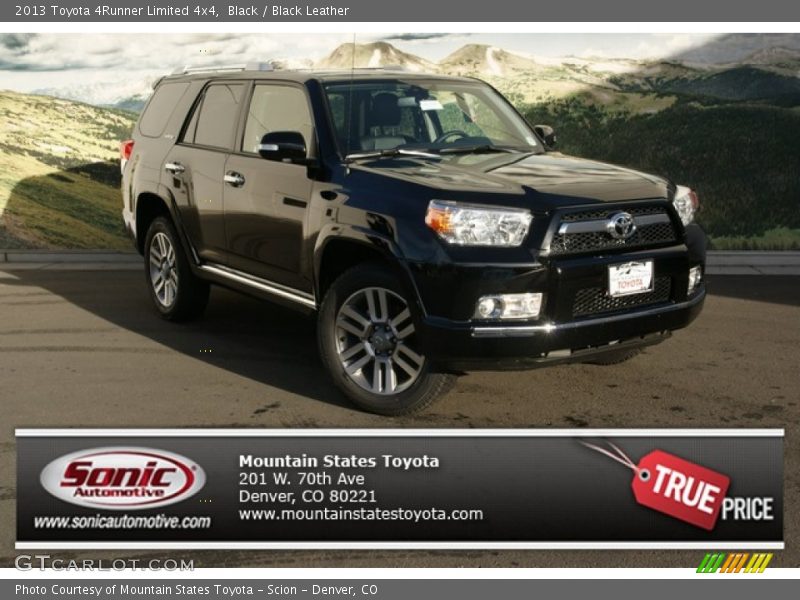 Black / Black Leather 2013 Toyota 4Runner Limited 4x4