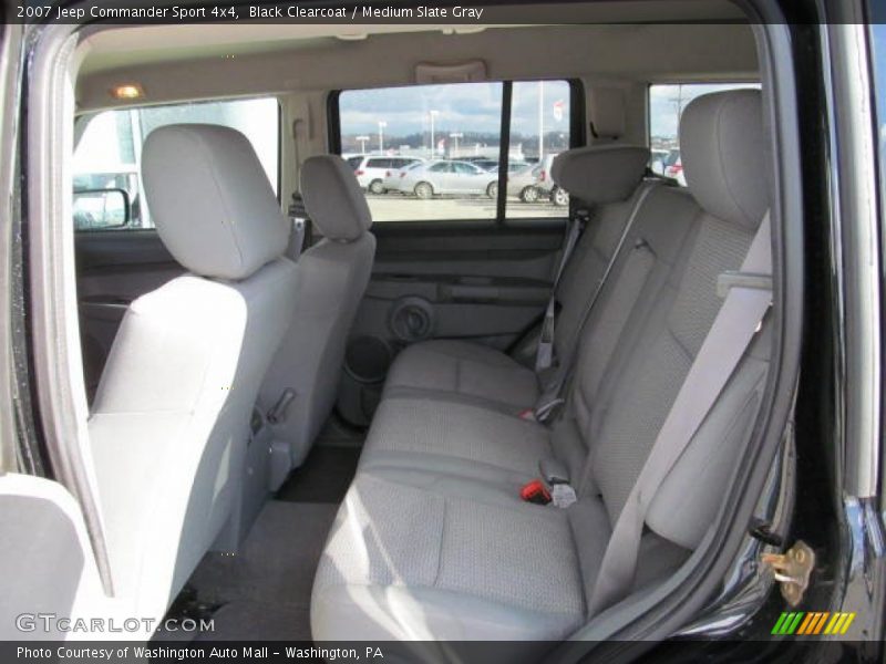 Black Clearcoat / Medium Slate Gray 2007 Jeep Commander Sport 4x4