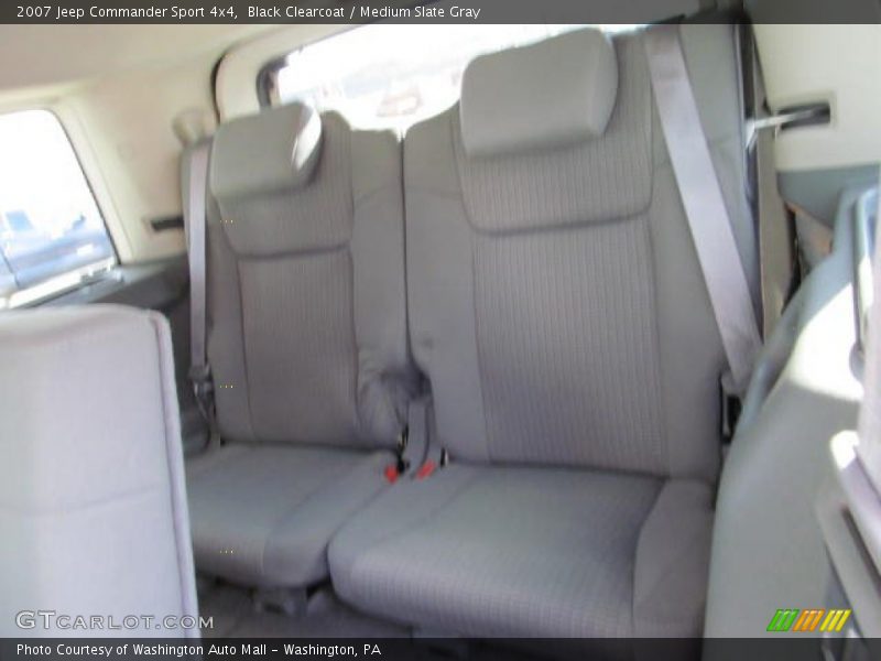 Black Clearcoat / Medium Slate Gray 2007 Jeep Commander Sport 4x4