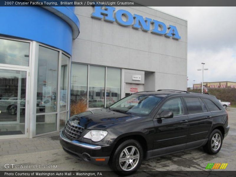 Brilliant Black / Dark Khaki/Light Graystone 2007 Chrysler Pacifica Touring