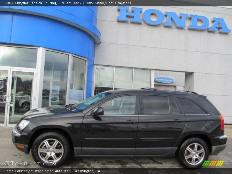 Brilliant Black / Dark Khaki/Light Graystone 2007 Chrysler Pacifica Touring