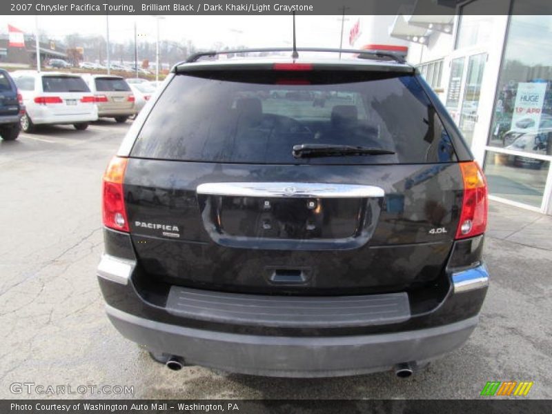 Brilliant Black / Dark Khaki/Light Graystone 2007 Chrysler Pacifica Touring