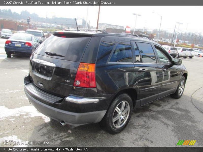 Brilliant Black / Dark Khaki/Light Graystone 2007 Chrysler Pacifica Touring