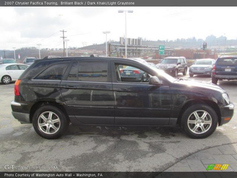 Brilliant Black / Dark Khaki/Light Graystone 2007 Chrysler Pacifica Touring