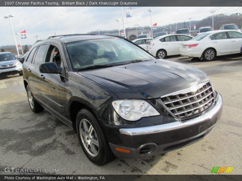 Brilliant Black / Dark Khaki/Light Graystone 2007 Chrysler Pacifica Touring