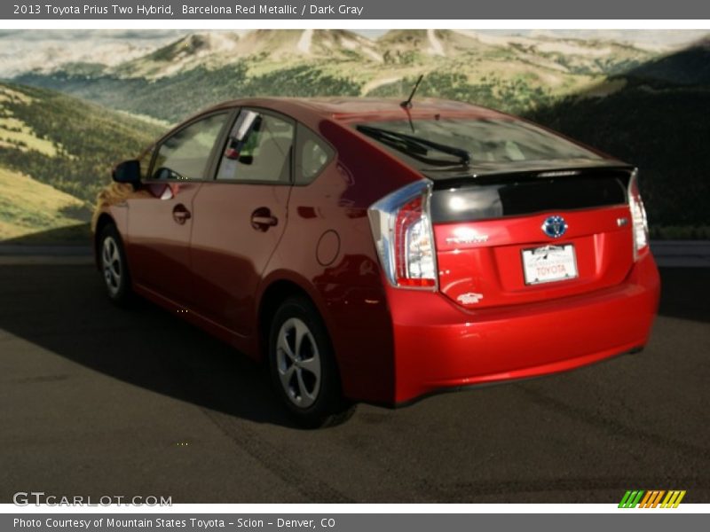 Barcelona Red Metallic / Dark Gray 2013 Toyota Prius Two Hybrid