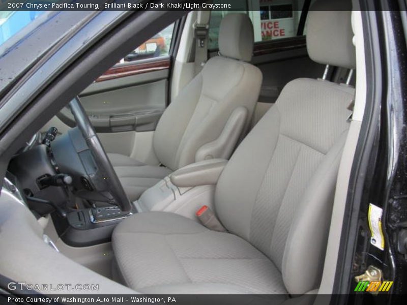 Brilliant Black / Dark Khaki/Light Graystone 2007 Chrysler Pacifica Touring