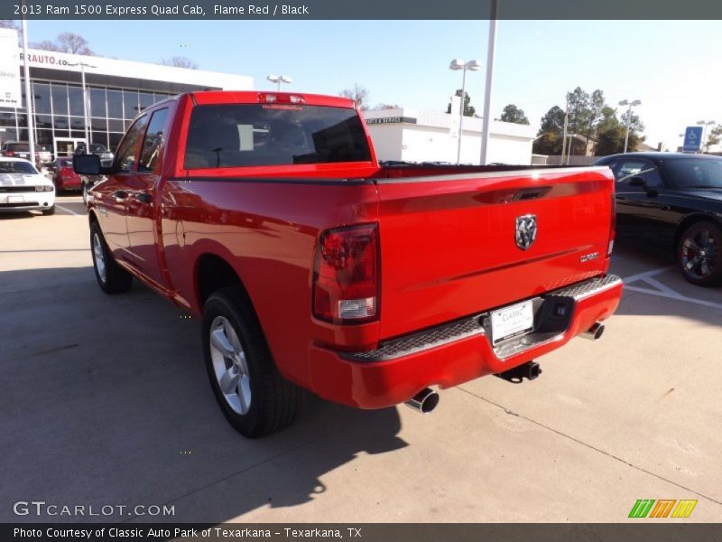Flame Red / Black 2013 Ram 1500 Express Quad Cab