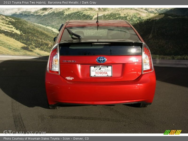 Barcelona Red Metallic / Dark Gray 2013 Toyota Prius Two Hybrid