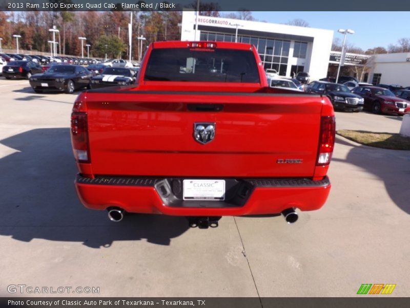 Flame Red / Black 2013 Ram 1500 Express Quad Cab