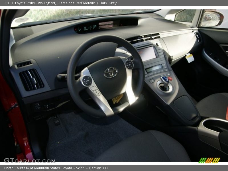 Barcelona Red Metallic / Dark Gray 2013 Toyota Prius Two Hybrid