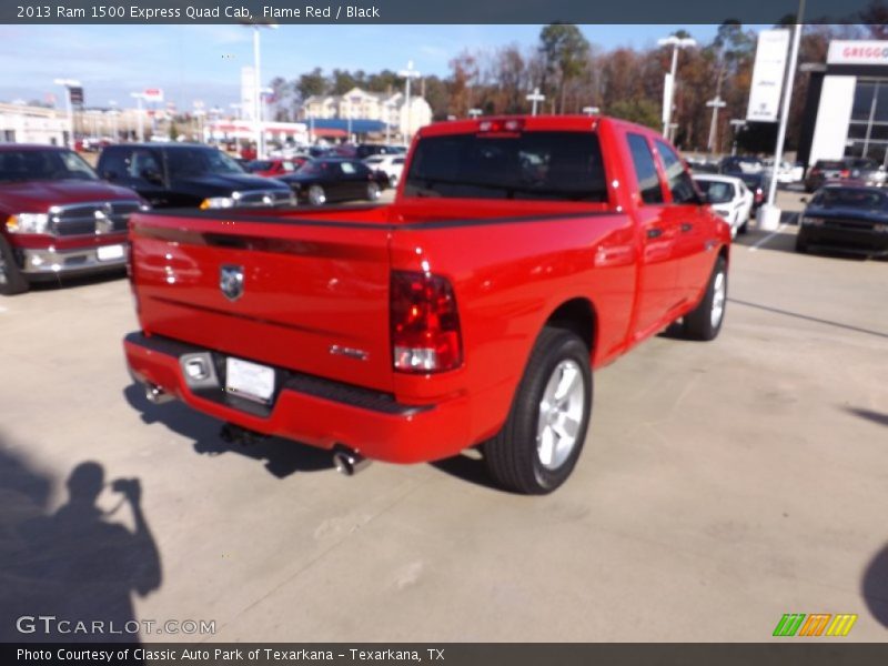 Flame Red / Black 2013 Ram 1500 Express Quad Cab