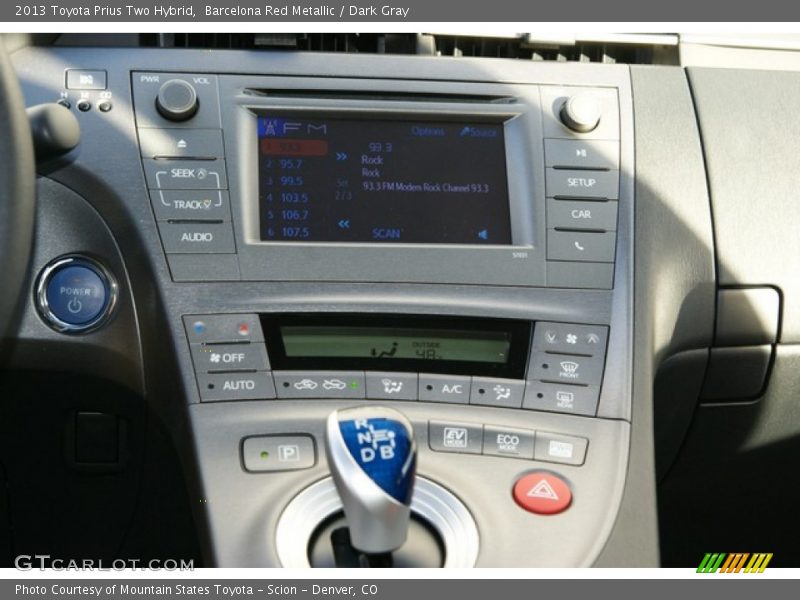 Barcelona Red Metallic / Dark Gray 2013 Toyota Prius Two Hybrid