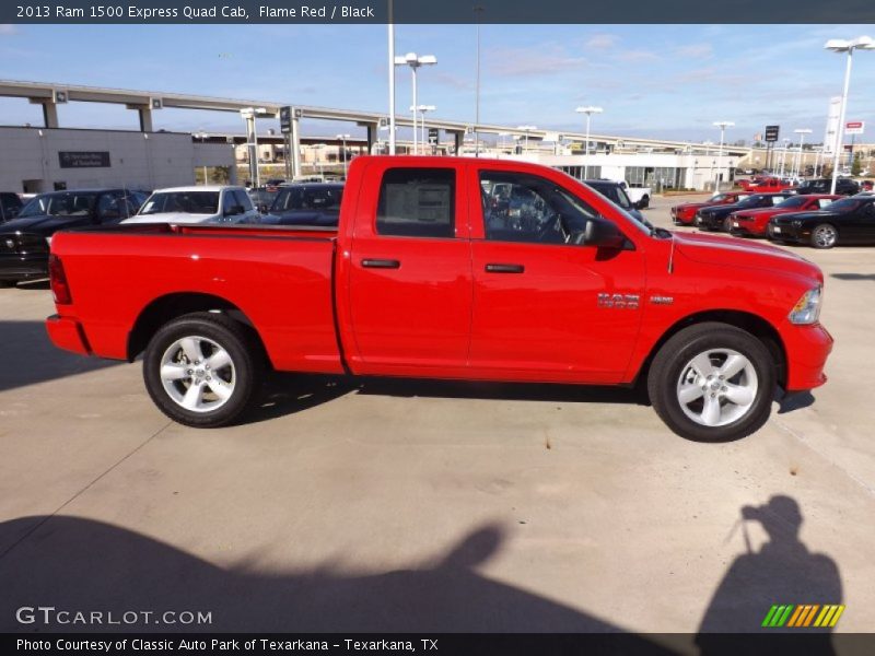 Flame Red / Black 2013 Ram 1500 Express Quad Cab