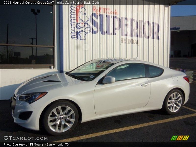 White Satin Pearl / Black Cloth 2013 Hyundai Genesis Coupe 2.0T