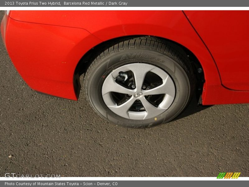 Barcelona Red Metallic / Dark Gray 2013 Toyota Prius Two Hybrid