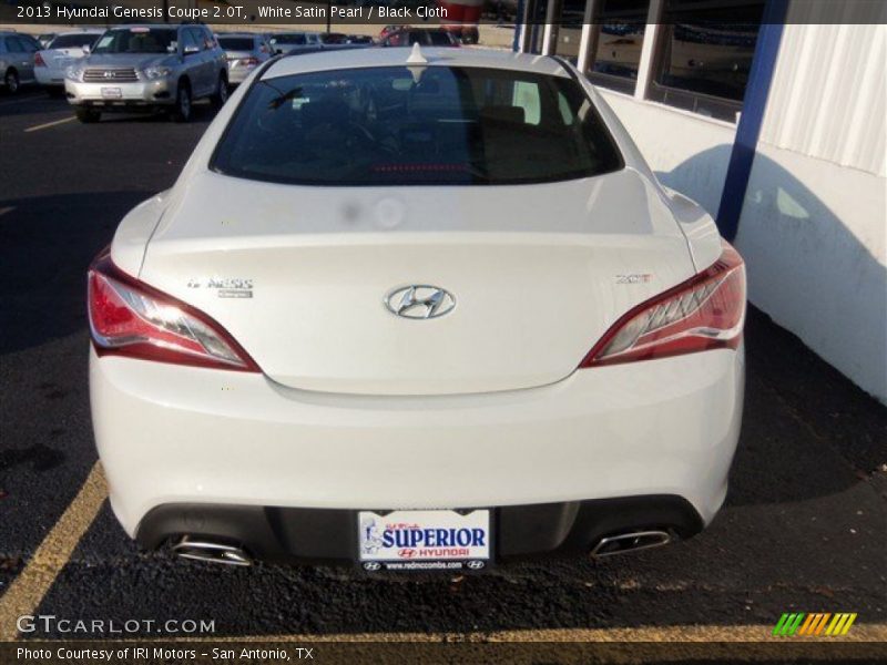 White Satin Pearl / Black Cloth 2013 Hyundai Genesis Coupe 2.0T
