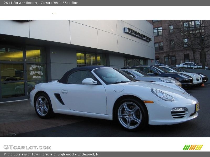 Carrara White / Sea Blue 2011 Porsche Boxster