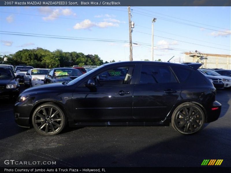 Black Mica / Gray/Black 2007 Mazda MAZDA3 MAZDASPEED3 Sport