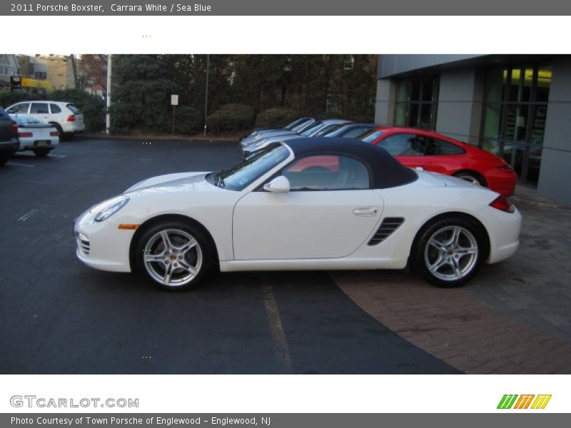Carrara White / Sea Blue 2011 Porsche Boxster