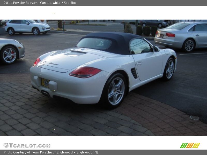 Carrara White / Sea Blue 2011 Porsche Boxster