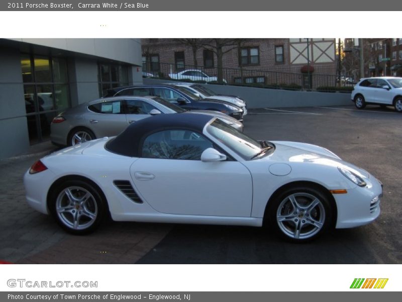 Carrara White / Sea Blue 2011 Porsche Boxster